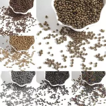 2/3/4 мм DIY металлические цветные стеклянные бусины ручной работы ювелирные аксессуары 2mm