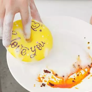 2/3/4 шт. губка для пончиков с присоской, не царапающая губка для быстрого дренажа, антипригарная щетка для мытья посуды, посуда A