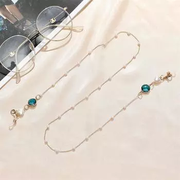 2/3/4 шт. Маска Цепочка Сетка Красный Модный Акриловый Жемчуг Универсальный Креативный Аксессуар Инструменты Держатель Солнцезащитных Очков Ремешок Драгоценный Камень Сердце