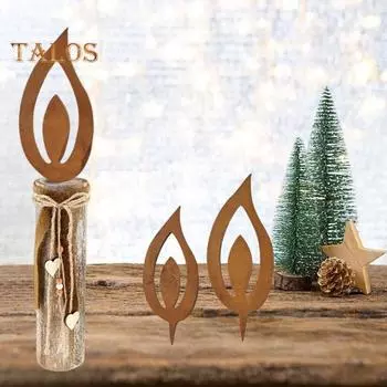 2/3/4 шт. Металлические садовые колышки цвета ржавчины, железные уличные декоративные колышки, всепогодные колышки для газонов, для садов, дворов, парков B