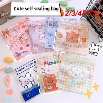 2/3/4 шт. Подарочная упаковочная сумка, универсальная для хранения закусок и мелких предметов, симпатичная и стильная сумка с изображением животных, высокое качество