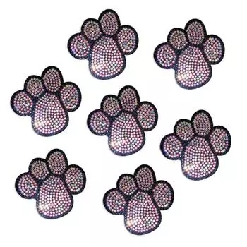 2/3/4 шт. Подставка под стакан с изображением следа щенка, прочная, самоклеящаяся, для украшения автомобиля, наклейки для кузова, универсальные, многоцветные