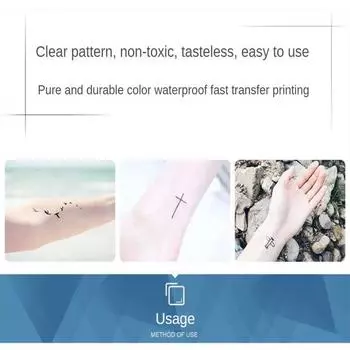 2/3/4 шт полуперманентные наклейки для татуировок цветочный узор дизайн богатые стили легко чистить легко чистить