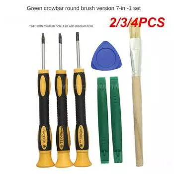 2/3/4 шт. Ручка для ремонта инструментов точный прочный портативный ручной инструмент шестигранная отвертка Torx нескользящая с отверстием отвертка