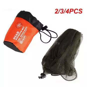 2/3/4 шт. сетка от насекомых, защита от пчел и насекомых, абсолютная защита от насекомых, компаньон для приключений, сетка от насекомых, шапка-сетка