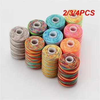 2/3/4 шт швейные нитки цветные -качество 27 г швейные принадлежности швейные нитки полиэстер бытовые