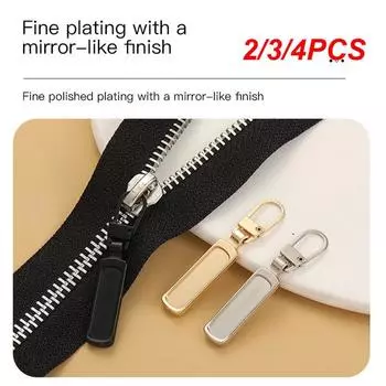 2/3/4 шт швейный инструмент для рукоделия многоразовый экологически чистый металлический съемный круглый и гладкий подвесной язычок застежка-молния
