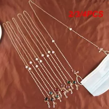 2/3/4 шт. веревка для подвешивания маски шейный шнур сетка красный модный креативный портативный домашний аксессуар цепочка для очков анти-потеря