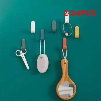2/3/4PCS Adhesive Wall Hook Space-saving Sturdy Creative Nordic Trend Durable Home Improvement Stylish Wall Hanger For Clothes