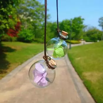 2/3/4PCS Car Mirror Pendant Fresh Empty Bottle Creative Hanging Auto Decoraction Ornaments Car Pendant Pendant For Auto