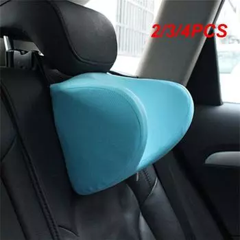 2/3/4PCS Pillow Easy To Clean Auto Parts Car Headrest Fit The Head Bird Mesh Car Peripherals U-shaped Pillow Easy To Disassemble
