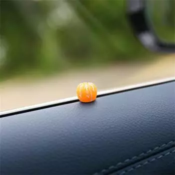 2/3/4SETS Fruit Ornaments Car Decoration Sugar Orange Non-toxic Environmental Protection Fine Workmanship