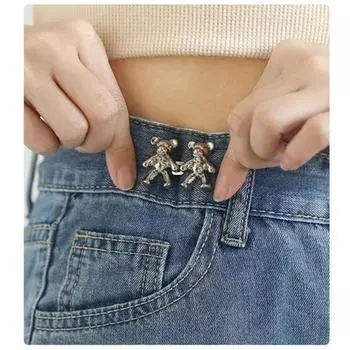 2/3/4SETS Waist Buttons Reduce Waistline Convenient And Practical 2 Specifications Fashion Pants Clip Alloy