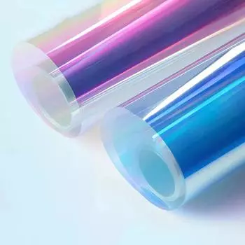 2/3/5 метра радужная оконная пленка Хамелеон самоклеящаяся пленка дихроичная оконная тонировка для домашнего офиса торговый центр красочные стеклянные наклейки 40x100 cm