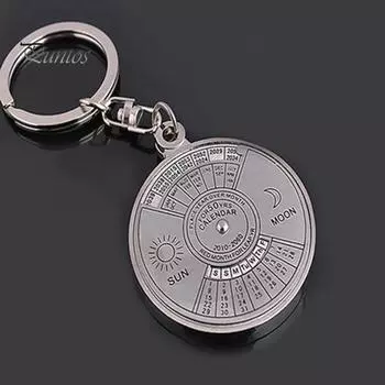 2/3/5 шт. брелок с изображением солнца и луны, английский вечный календарь, брелок-подвеска в стиле ретро, многоцелевой аксессуар 5pcs