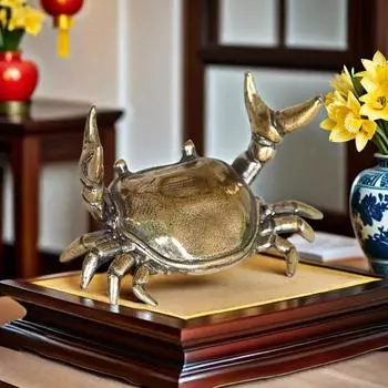 2/3/5 шт. держатель для ручек в виде краба для тяжелой атлетики, подставка для карандашей в виде краба из сплава, металлическая статуэтка золотого краба, скульптура для домашнего офиса, украшение для рабочего стола, орнамент 2pcs