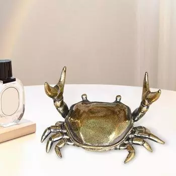 2/3/5 шт. держатель для ручек в виде краба для тяжелой атлетики, подставка для карандашей в виде краба из сплава, металлический золотой краб 2pcs