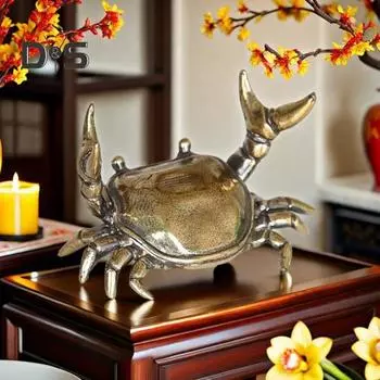 2/3/5 шт. держатель для ручек в виде краба для тяжелой атлетики, подставка для карандашей в виде краба из сплава, металлическая статуэтка золотого краба, скульптура для домашнего офиса, украшение для рабочего стола, орнамент 2pcs