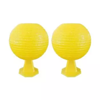 2/3/5 шт. Липкий шарик-ловушка для мух с основанием, Сильный клей, Для помещений и улицы, Ресторан, Кухня, Улавливатель мелких летающих животных, Ловушка для мошек, Ловушка для дрозофил 2pcs