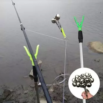 2/3/5 шт. удочка-колокольчик, сигнализация, пресноводная морская вода, универсальный зажим из нержавеющей стали, удочка, индикатор поклевки рыбы, сигнализатор, рыболовные аксессуары 2pcs