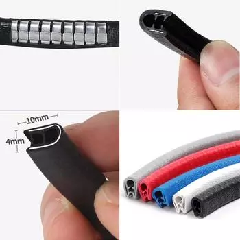2/3/5M автомобильная дверь противоударные полосы со стальным диском бампер отделка края защитная полоса от царапин уплотнительная защита стиль автомобиля декор