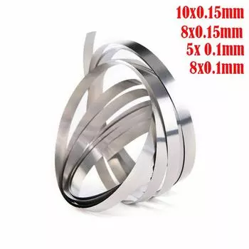 2/3/5M/рулон 18650 Li-ion аккумулятор никелированная стальная лента соединительная машина точечной сварки 10x0.15/5x 0.1/8x0.15/8x0.1 мм 0.15 X10 mm 2M