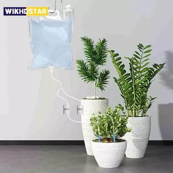 2/3/6.5L Мешок для полива растений Автоматический мешок для полива Регулируемые садовые горшки Капельная игла Устройства для полива сада Домашний сад