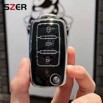 2 3 кнопки для VW Volkswagen MK4 Bora Golf 4 5 6 Jetta Passat Polo Bora Touran Skoda Seat новый чехол для автомобильного ключа из ТПУ