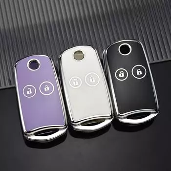 2 3 кнопки новый чехол для автомобильного ключа из ТПУ для Honda Civic Fit Accord CRV HRV Jazz Odyssey для Acura TL TSX ZDX RSX CRZ 2 Button Key Case белый