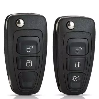2/3 кнопки откидной складной чехол для дистанционного ключа автомобиля брелок для Ford Focus Fiesta 2013 Mondeo с лезвием HU101 FO21 2 Buttons HU101