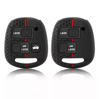 2 3 кнопки силиконовый чехол для автомобильного брелока чехол кожа для TOYOTA CAMRY RAV4 Corolla PRADO YARIS Tarago для LEXUS защитный брелок белый