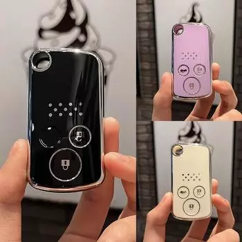2 3 кнопки ТПУ автомобильный чехол-брелок для пульта дистанционного управления для Honda Fit Jazz Shuttle GP2 Spada StepWgn RG1 Freed Spike Ge6 крышка ключа защита без ключа 2 Button Key Case белый