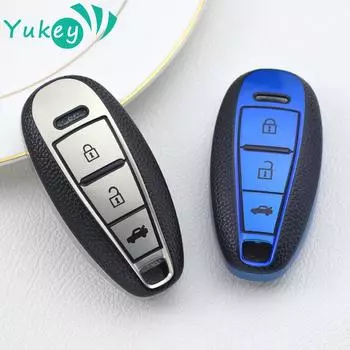 2 3 кнопки TPU чехол для брелока чехол набор защитный держатель кожи для SUZUKI Swift Sport SX4 SCORSS Grand Vitara Keyless Remote синий