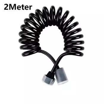 2/3 метра гибкий распылитель для ванны, соединительная труба, телефонная линия, стиль водопровода, пружинный шланг для душа 2 meter чёрный