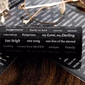 2/3 НАБОРА Дневник Планирование Наклейка Этикетка Дневник Клип Хорошо сделанные Декоративные Элементы Наклейки для Скрапбукинга Фраза Декоративная Наклейка