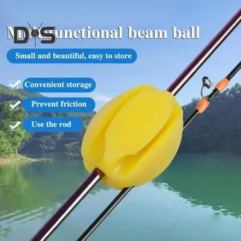 2/3 шт. фиксированный шар для удочки 4/5/8/9/10 мм 5 отверстий не царапается многоразовый протектор для удочки зажим для фиксации инструменты рыболовные принадлежности оранжевый
