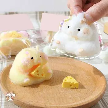 2/3 шт. игрушка для снятия стресса с помощью лапы хомяка, сыра, хомяка, котенка, коготь, сенсорная игрушка для детей и взрослых, мягкая игрушка-шарик TPR для снятия стресса A