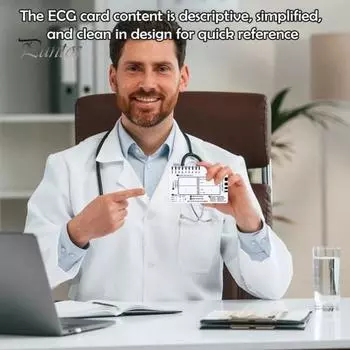 2/3 шт. ЭКГ линейка с 7 шагами пластиковый штангенциркуль для измерения электрокардиограммы измерительный инструмент прозрачное справочное руководство по интерпретации ЭКГ измерительная линейка 2pcs