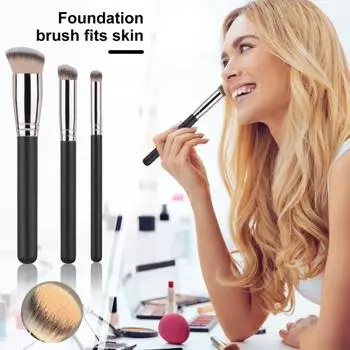 2/3 шт. кисти для макияжа с мягкой щетиной, пушистая основа, свободная прессованная пудра, тени для век, крем для контура, кисточка для румян, женские инструменты для макияжа 2pcs