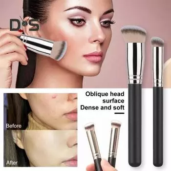 2/3 шт. кисти для макияжа с мягкой щетиной, пушистая основа, свободная прессованная пудра, тени для век, крем для контура, кисточка для румян, женские инструменты для макияжа 2pcs