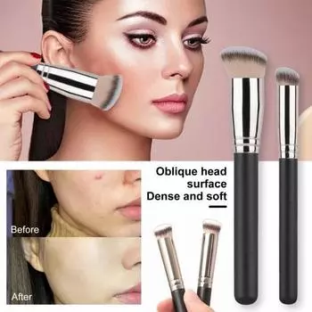 2/3 шт. кисти для макияжа с мягкой щетиной, пушистая основа, свободная прессованная пудра, тени для век, крем для контура, кисточка для румян, женские инструменты для макияжа 2pcs