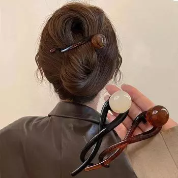 2/3 шт./компл. корейские заколки для волос в форме хвоста S, модные заколки для волос в форме акулы, женские ретро-головные уборы, аксессуары для волос миндальный