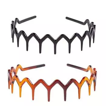 2/3 шт. Корейская смола волна зубчатая повязка на голову для женщин девушек модная повязка для волос нескользящая зубчатая повязка на голову головной убор аксессуары для волос