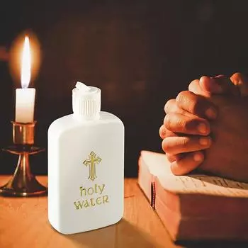 2/3 шт. креативная бутылка для святой воды с узором в виде креста Иисуса, прочная портативная долговечная бутылка для святой воды для церкви as the picture