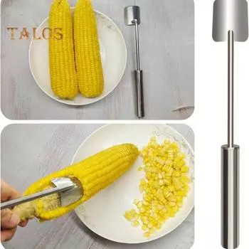 2/3 шт., кукурузный молотильщик из нержавеющей стали, инструмент для очистки кукурузных зерен, инструмент для удаления кукурузных зерен, эргономичная ручка, кухонный помощник для быстрой очистки кукурузы 2pcs