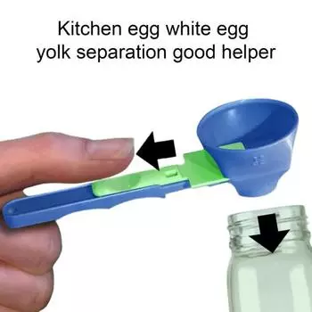 2/3 шт. мерная ложка воронка непроливающийся яичный желток сепаратор точные измерения многофункциональный кухонный аксессуар для выпечки A
