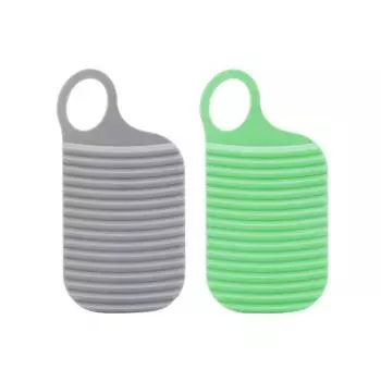 2/3 шт. Мини стиральная доска Эргономичная ручка Легкая Утолщенная Нескользящая Портативная Дорожная Ручная Стиральная доска для нижнего белья, носков, полотенец C