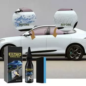2/3 шт. Паста для ремонта царапин на автомобиле с губкой 100 мл Профессиональный набор для удаления царапин 2pcs