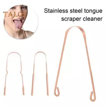 2/3 шт. скребок для языка из нержавеющей стали U-образный очиститель для покрытия языка для детей и взрослых, удаление неприятного запаха изо рта, портативный скребок для чистки языка, инструменты A