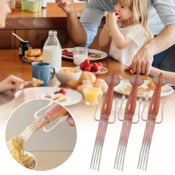 2/3 шт. вилка для кальмаров, креативная в форме осьминога, забавная японская вилка, вилка для лапши, Chil Fruit I V6G3 3pcs -One size